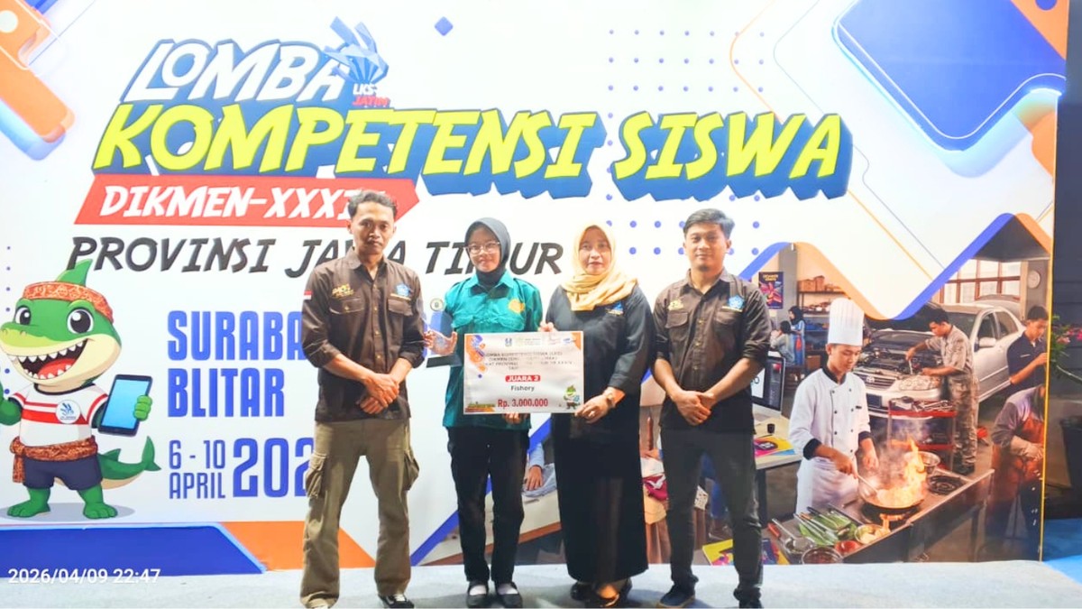 Anastasya Putri Zahrani Raih Juara 2 LKS Dikmen XXXIV Jawa Timur 2026 Bidang Fishery